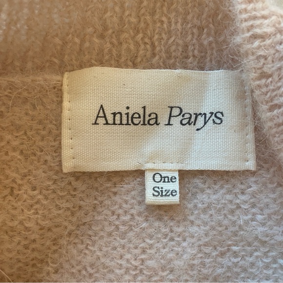 Aniela Parys One Size Alpaca Mohair cropped sweater with bell sleeves - Picture 5 of 7
